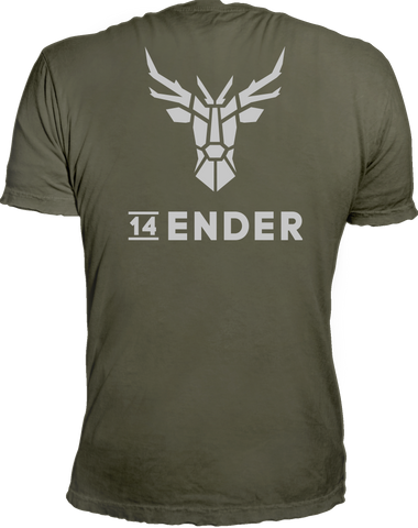 T-Shirt 14Ender® Logo Classic earth green NEU