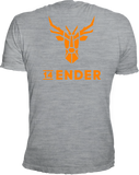 T-Shirt 14Ender® Logo Classic grey mel NEU