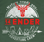 T-Shirt 14Ender®Nature needs you 2 darkgreen